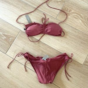 Jcrew polka dot bikini NWT